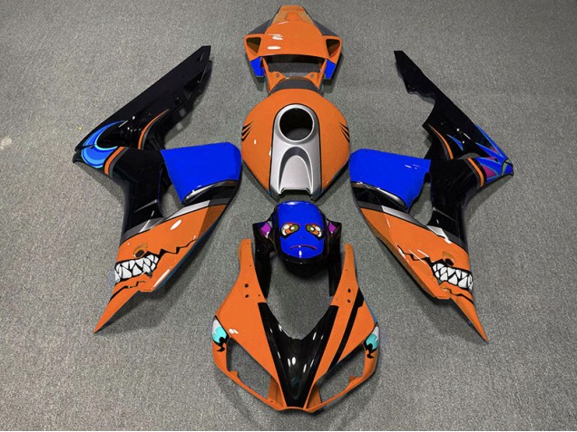 Online 2006-2007 Honda CBR1000RR Fairings - Orange Shark Online 2006-2007 Honda CBR1000RR Fairings - Orange Shark