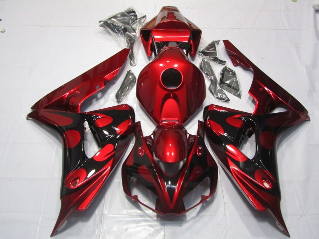 Online 2006-2007 Honda CBR1000RR Fairings - Red and Black Candy Online 2006-2007 Honda CBR1000RR Fairings - Red and Black Candy