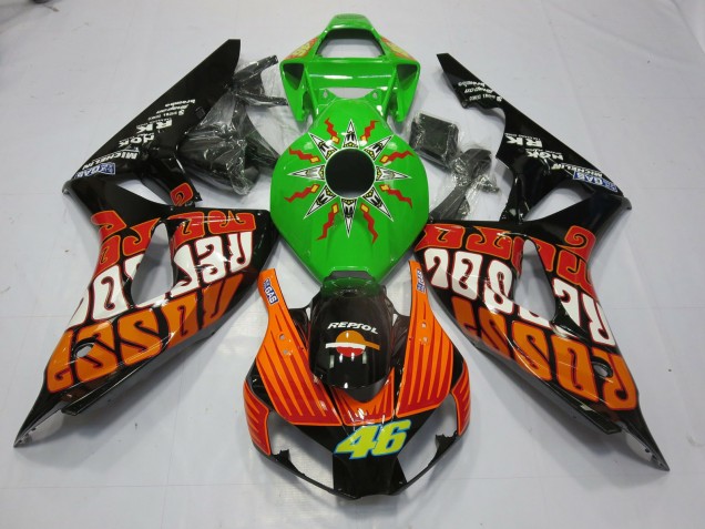 Online 2006-2007 Honda CBR1000RR Fairings - Rossi Lime