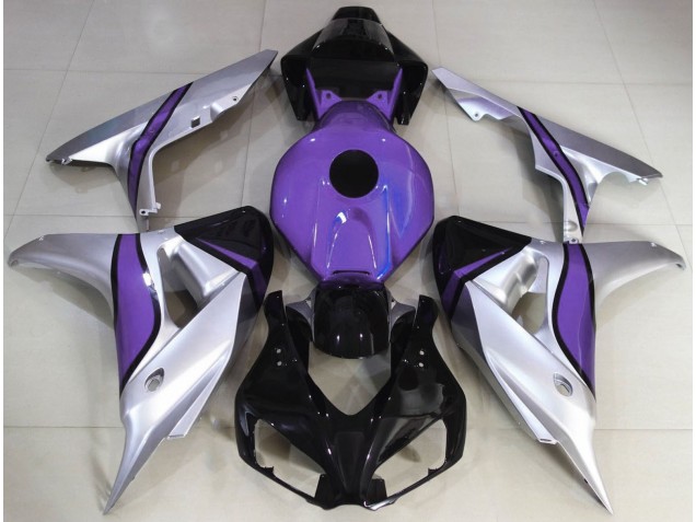 Online 2006-2007 Honda CBR1000RR Fairings - Silver and Purple Custom