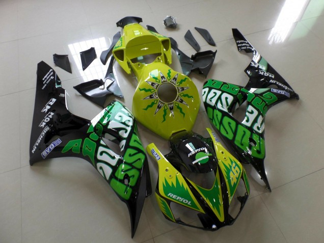 Online 2006-2007 Honda CBR1000RR Fairings - Yellow Rossi Online 2006-2007 Honda CBR1000RR Fairings - Yellow Rossi