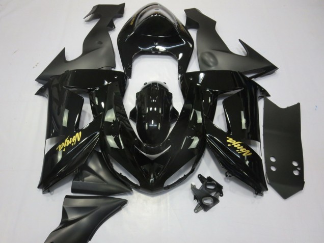 Online 2006-2007 Kawasaki ZX10R Fairings - Black and Gold Online 2006-2007 Kawasaki ZX10R Fairings - Black and Gold