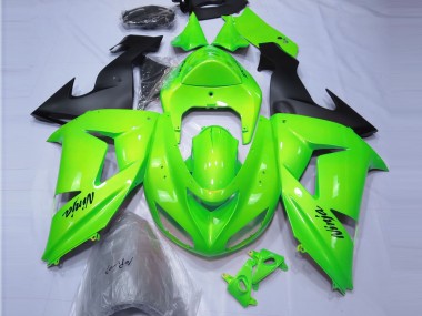 Online 2006-2007 Kawasaki ZX10R Fairings - Lime Green