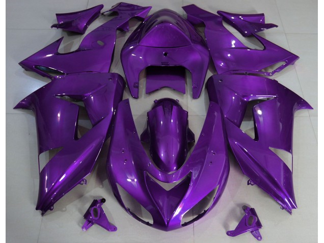Online 2006-2007 Kawasaki ZX10R Fairings - Purple Plain