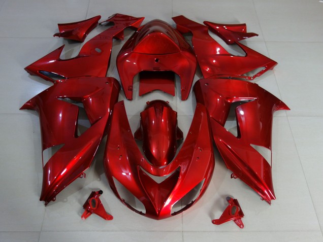 Online 2006-2007 Kawasaki ZX10R Fairings - Red Deep Gloss Online 2006-2007 Kawasaki ZX10R Fairings - Red Deep Gloss