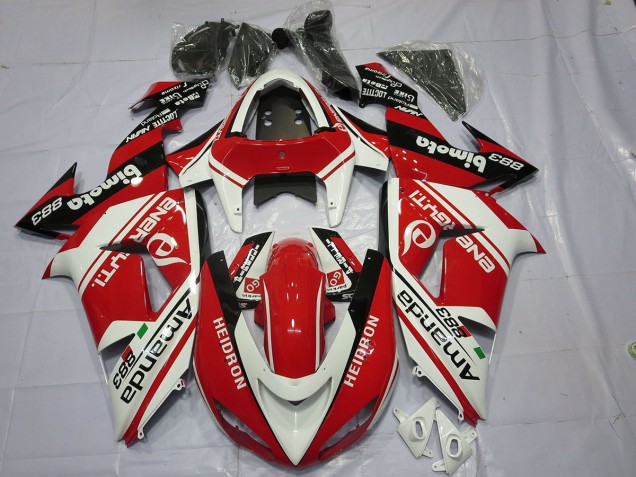Online 2006-2007 Kawasaki ZX10R Fairings - White Red Online 2006-2007 Kawasaki ZX10R Fairings - White Red