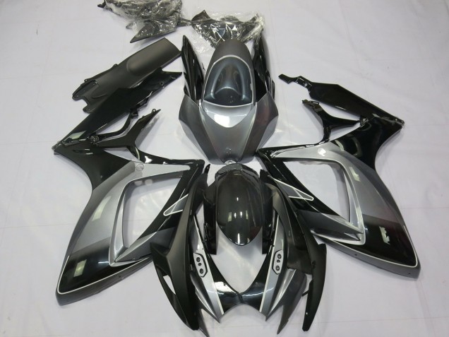 Online 2006-2007 Suzuki GSXR 600-750 Fairings - Black Grey Special Online 2006-2007 Suzuki GSXR 600-750 Fairings - Black Grey Special