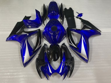 Online 2006-2007 Suzuki GSXR 600-750 Fairings - Blue and Black Special