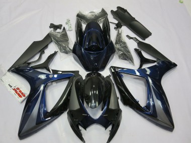 Online 2006-2007 Suzuki GSXR 600-750 Fairings - Blue and Grey