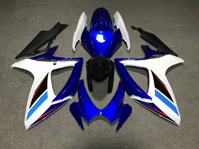 Online 2006-2007 Suzuki GSXR 600-750 Fairings - Blue White and Black