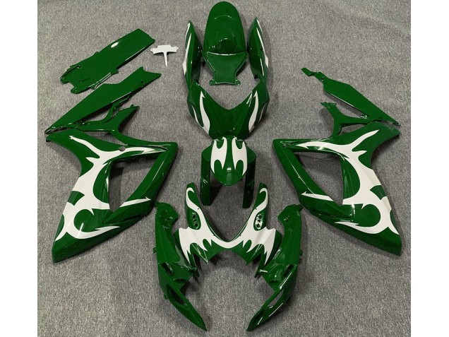 Online 2006-2007 Suzuki GSXR 600-750 Fairings - Dark Green & White Online 2006-2007 Suzuki GSXR 600-750 Fairings - Dark Green & White