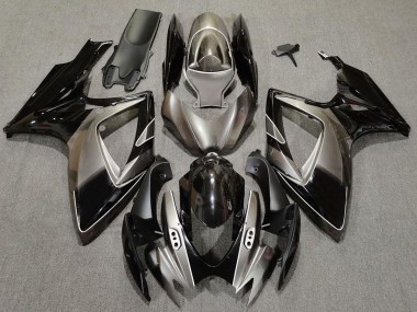 Online 2006-2007 Suzuki GSXR 600-750 Fairings - Dark Silver and Black