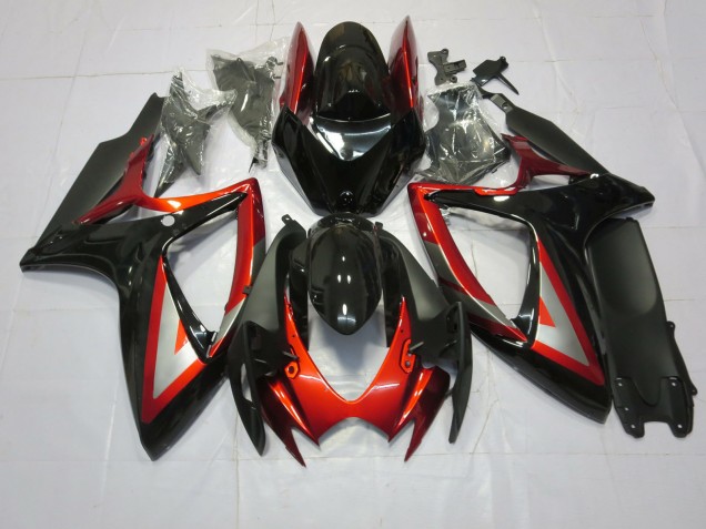 Online 2006-2007 Suzuki GSXR 600-750 Fairings - Deep Red Black Online 2006-2007 Suzuki GSXR 600-750 Fairings - Deep Red Black