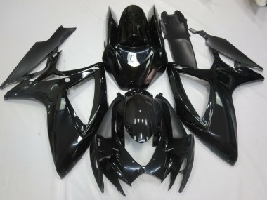 Online 2006-2007 Suzuki GSXR 600-750 Fairings - Gloss Black