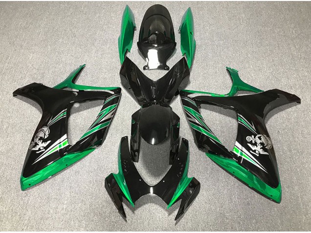 Online 2006-2007 Suzuki GSXR 600-750 Fairings - Gloss Green and Black Design Online 2006-2007 Suzuki GSXR 600-750 Fairings - Gloss Green and Black Design