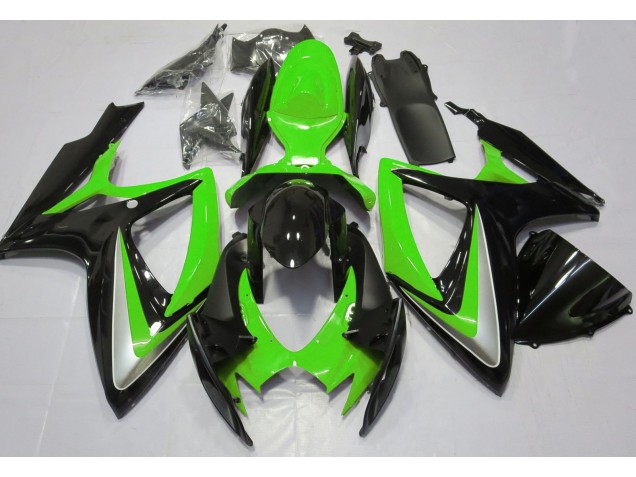 Online 2006-2007 Suzuki GSXR 600-750 Fairings - Gloss Green Debadged