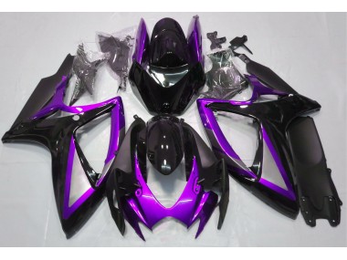 Online 2006-2007 Suzuki GSXR 600-750 Fairings - Gloss Purple and Black