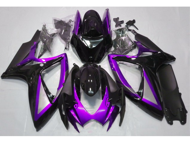 Online 2006-2007 Suzuki GSXR 600-750 Fairings - Gloss Purple and Black