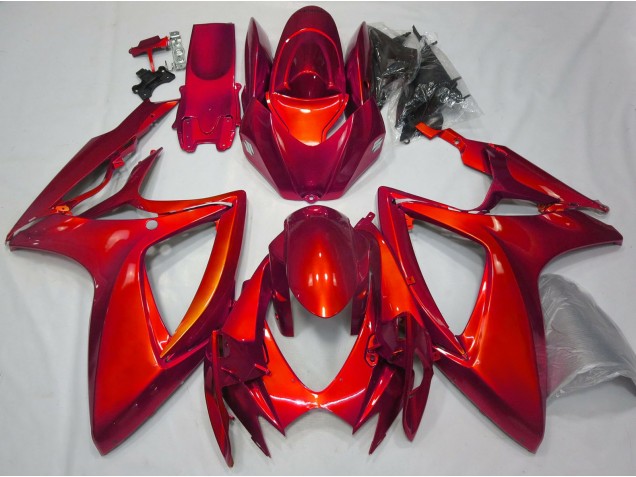 Online 2006-2007 Suzuki GSXR 600-750 Fairings - Gloss Red Plain Online 2006-2007 Suzuki GSXR 600-750 Fairings - Gloss Red Plain