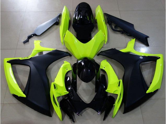 Online 2006-2007 Suzuki GSXR 600-750 Fairings - Gloss Yellow & Black Online 2006-2007 Suzuki GSXR 600-750 Fairings - Gloss Yellow & Black