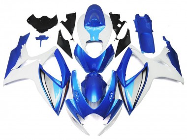 Online 2006-2007 Suzuki GSXR 600-750 Fairings - Light Blue and Deep Blue OEM Style