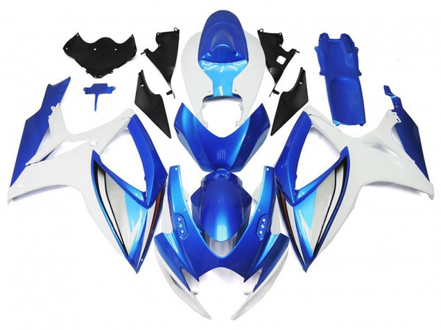 Online 2006-2007 Suzuki GSXR 600-750 Fairings - Light Blue and Deep Blue OEM Style