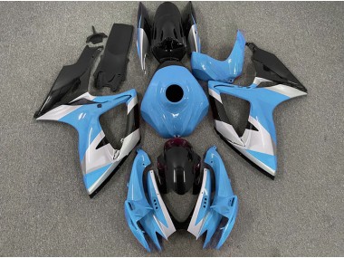 Online 2006-2007 Suzuki GSXR 600-750 Fairings - Light Blue Design