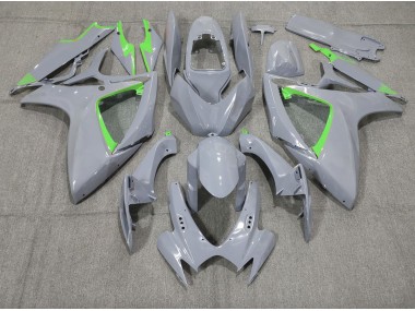 Online 2006-2007 Suzuki GSXR 600-750 Fairings - Nardo and Green Trim