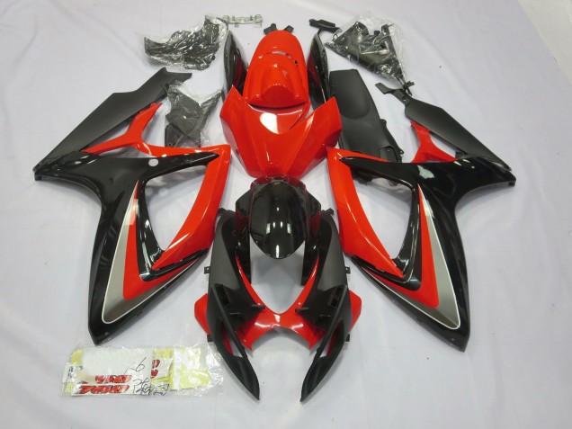 Online 2006-2007 Suzuki GSXR 600-750 Fairings - Red and Black