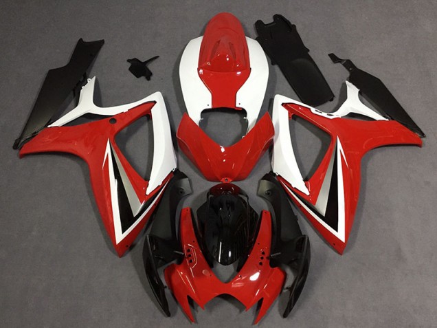Online 2006-2007 Suzuki GSXR 600-750 Fairings - Red Style