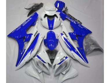Online 2006-2007 Yamaha R6 Fairings - Gloss White and Blue