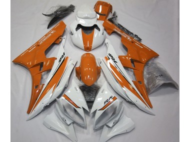 Online 2006-2007 Yamaha R6 Fairings - Gloss White and Orange