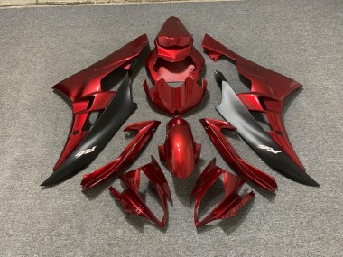Online 2006-2007 Yamaha R6 Fairings - Maroon and Black