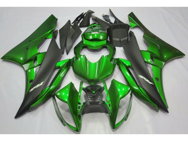 Online 2006-2007 Yamaha R6 Fairings - Metallic Green & Black