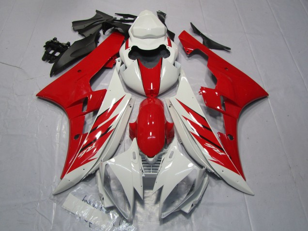 Online 2006-2007 Yamaha R6 Fairings - Red and White Style