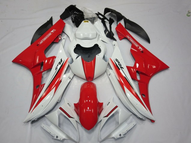 Online 2006-2007 Yamaha R6 Fairings - Red White OEM Style Online 2006-2007 Yamaha R6 Fairings - Red White OEM Style