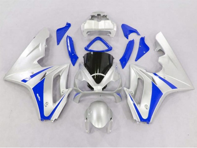 Online 2006-2008 Triumph Daytona 675 Fairings - Silver and Blue Online 2006-2008 Triumph Daytona 675 Fairings - Silver and Blue