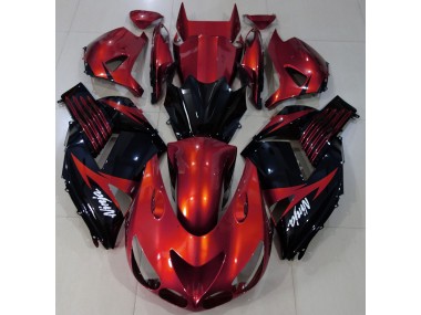 Online 2006-2011 Kawasaki ZX14R Fairings - Gloss Red and Black