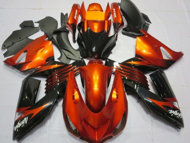 Online 2006-2011 Kawasaki ZX14R Fairings - Green Black