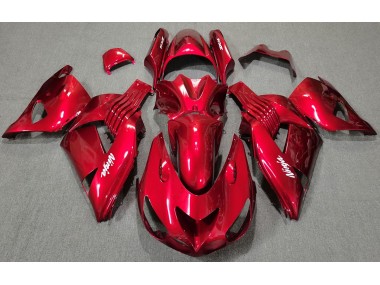 Online 2006-2011 Kawasaki ZX14R Fairings - Red Gloss