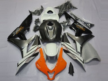 Online 2007-2008 Honda CBR600RR Fairings - Black Grey and Orange