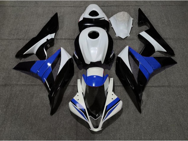 Online 2007-2008 Honda CBR600RR Fairings - Black White and Blue Online 2007-2008 Honda CBR600RR Fairings - Black White and Blue