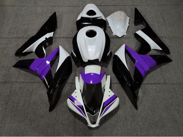 Online 2007-2008 Honda CBR600RR Fairings - Black White and Purple Online 2007-2008 Honda CBR600RR Fairings - Black White and Purple