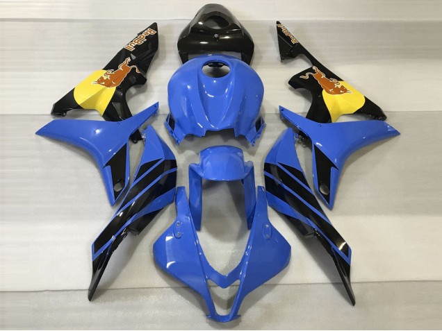 Online 2007-2008 Honda CBR600RR Fairings - Blue & Orange Bull