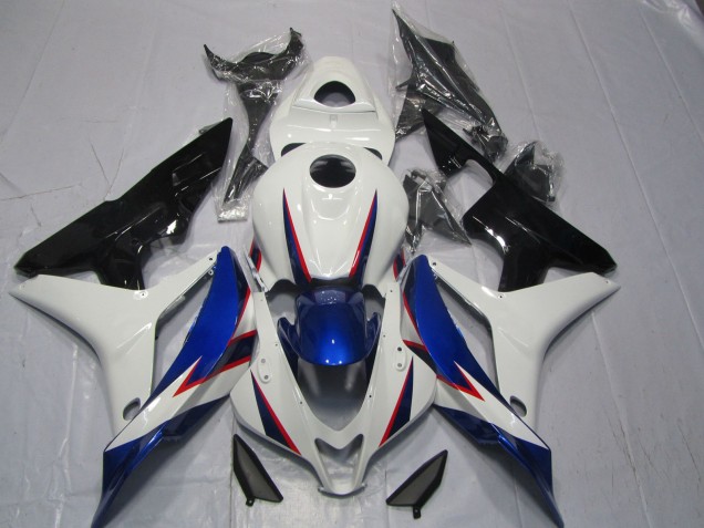 Online 2007-2008 Honda CBR600RR Fairings - Blue White OEM Style