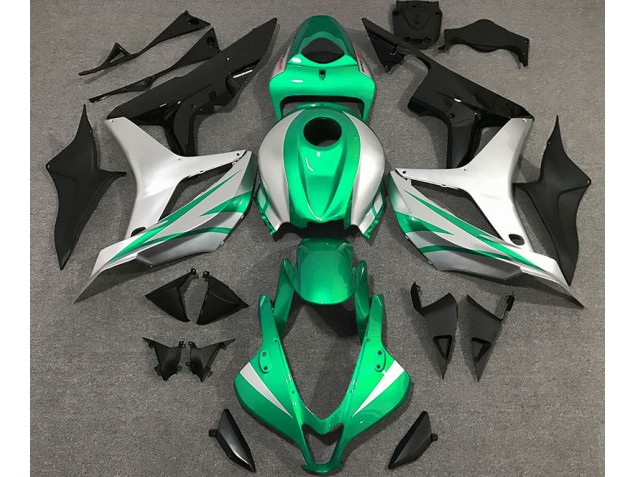 Online 2007-2008 Honda CBR600RR Fairings - Bright Green and Silver OEM Style Online 2007-2008 Honda CBR600RR Fairings - Bright Green and Silver OEM Style