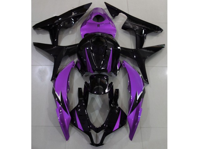 Online 2007-2008 Honda CBR600RR Fairings - Gloss Black & Purple Online 2007-2008 Honda CBR600RR Fairings - Gloss Black & Purple