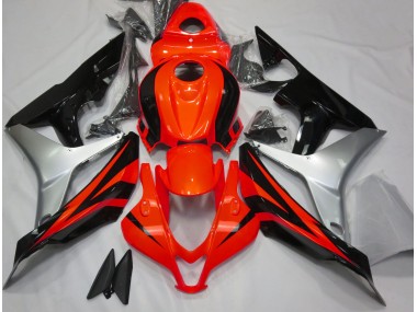 Online 2007-2008 Honda CBR600RR Fairings - Gloss Red Silver and Black