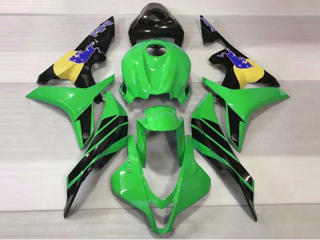 Online 2007-2008 Honda CBR600RR Fairings - Green & Blue Bull