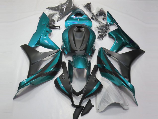 Online 2007-2008 Honda CBR600RR Fairings - Light Blue and Matte Black Online 2007-2008 Honda CBR600RR Fairings - Light Blue and Matte Black